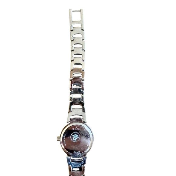 Caravelle by Bulova Women's Two-Tone Stainless Steel Silver Diamond Watch - Picture 9 of 10